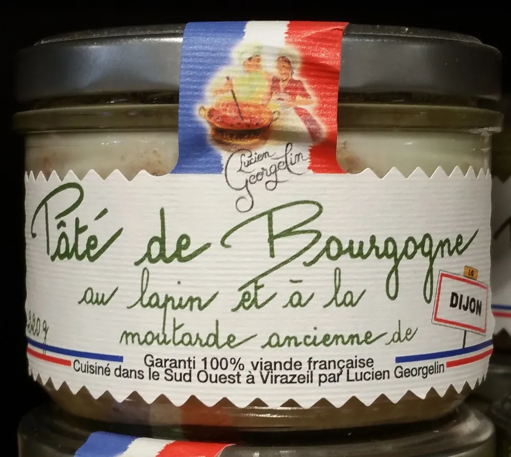 Pâté de Bourgogne au Lapin et à la Moutarde Ancienne de Dijon