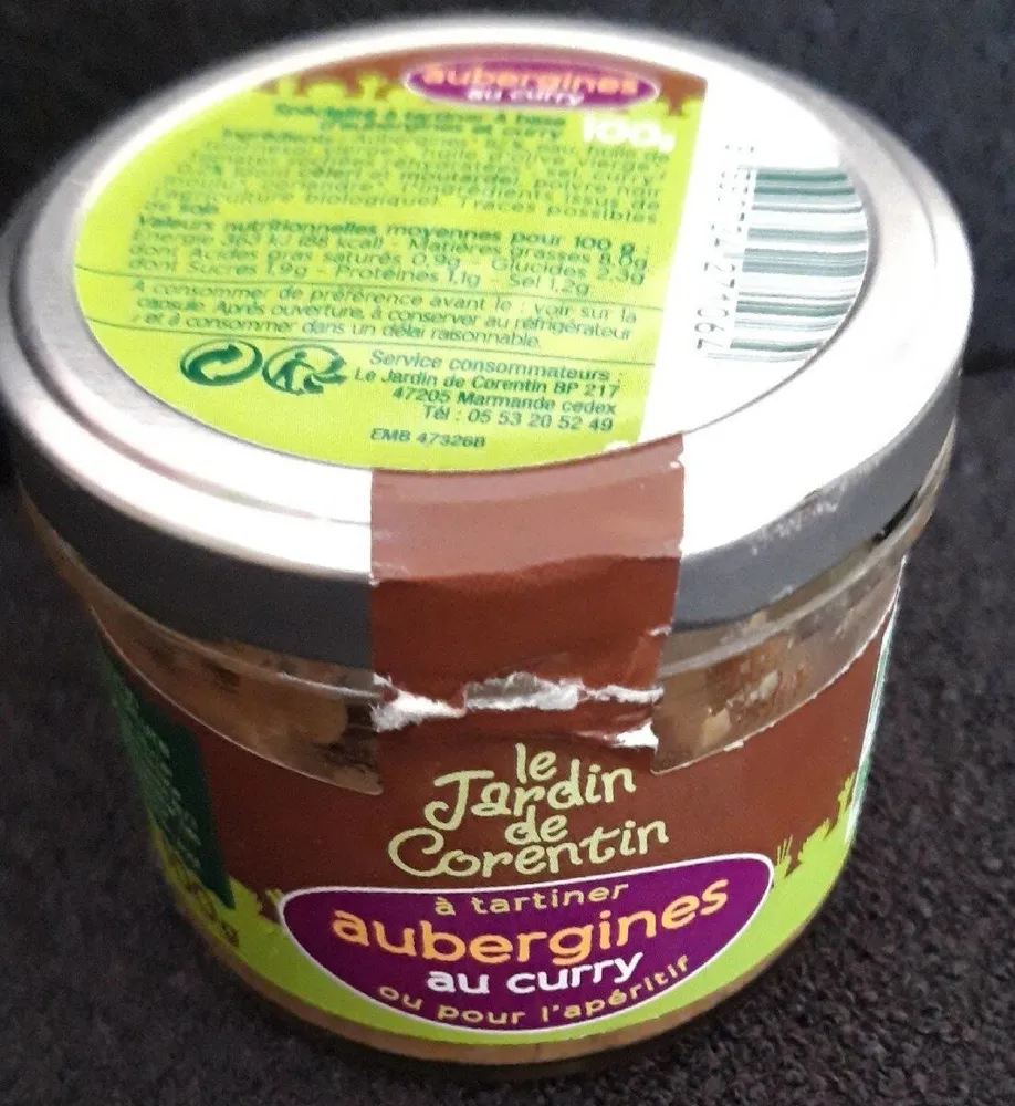 Aubergines au curry
