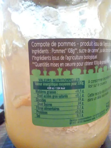 Compote de pomme