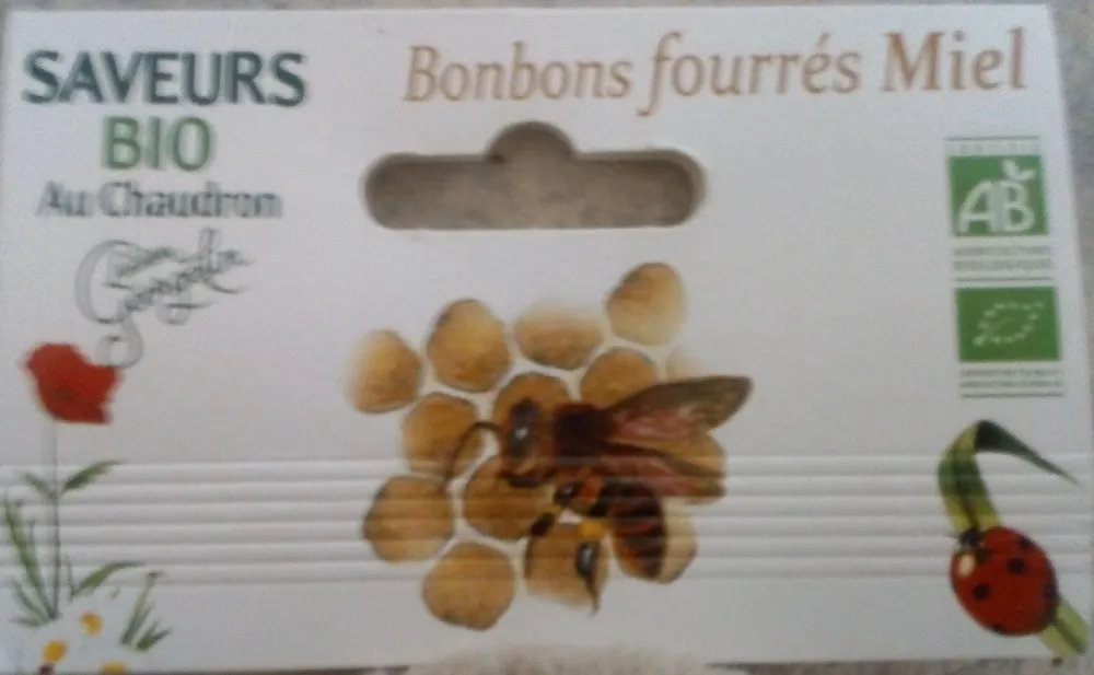Bonbons fourrés miel