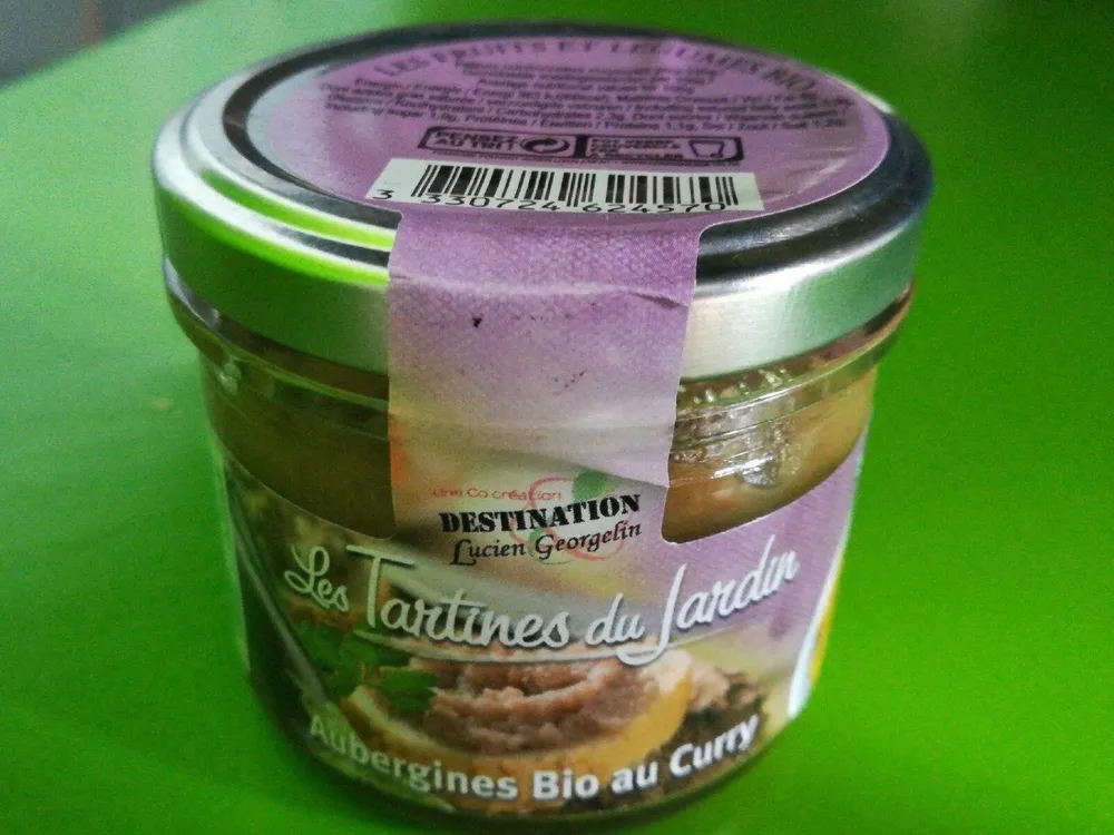 Aubergine bio au curry