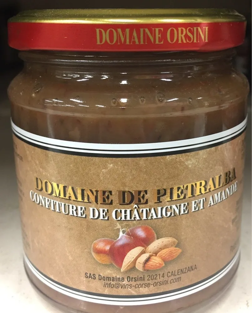 Confiture de châtaigne et amande