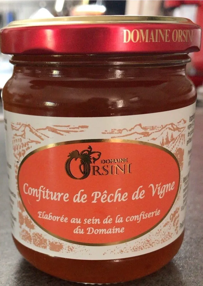 Confiture de pêche de vigne
