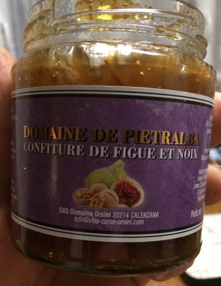Confiture figues et noix