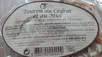 Touron au cédrat et au miel