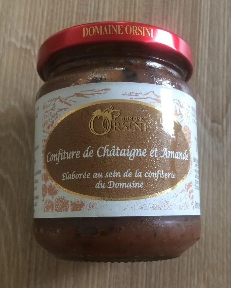 Confiture châtaigne et amande