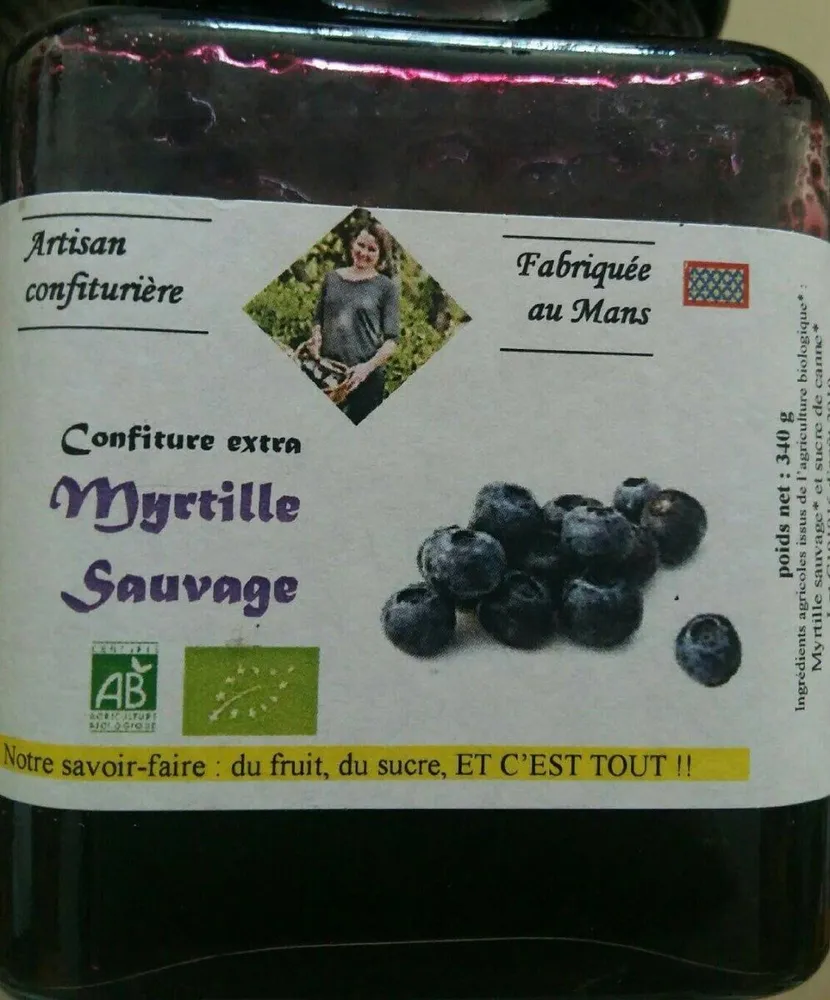 Confiture Myrtilles sauvages