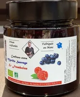 Confiture myrtille et framboise