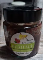 Creme banane framboise
