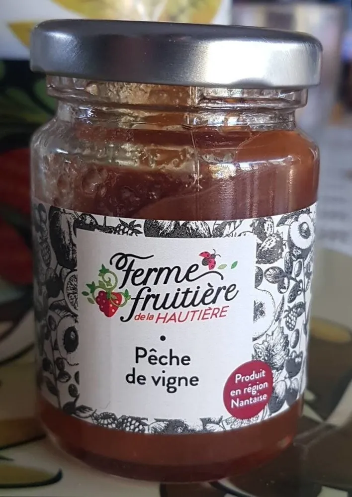 Confiture Pêche de Vigne