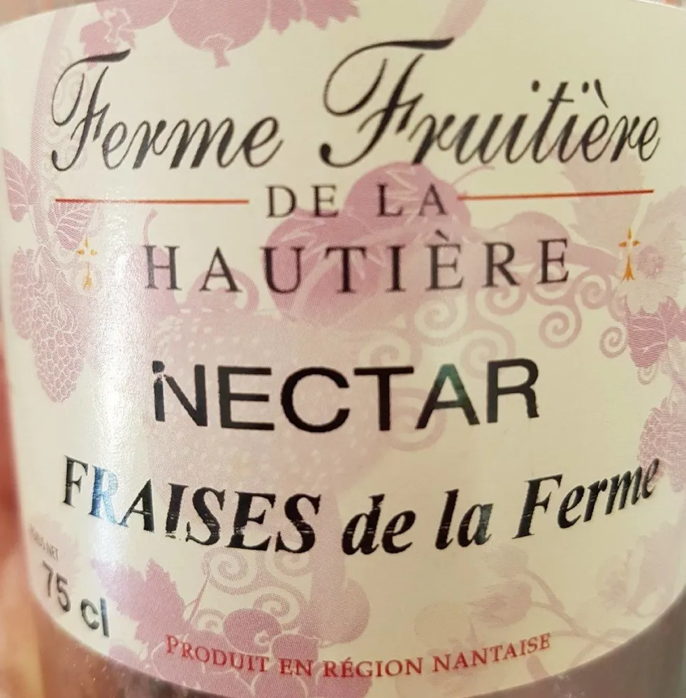 Nectar de fraises