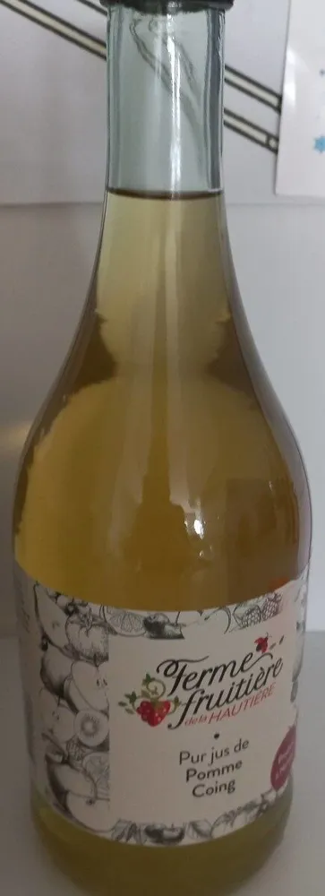 Pur jus de pomme coing