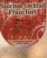 saucisse cocktail Francfort
