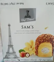 Sam's glace vanille meringue praliné