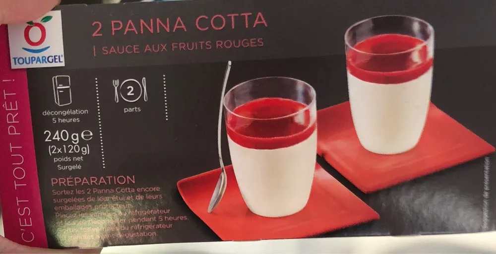 2 Panna Cotta Sauce aux Fruits Rouges