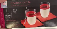 2 Panna Cotta Sauce aux Fruits Rouges