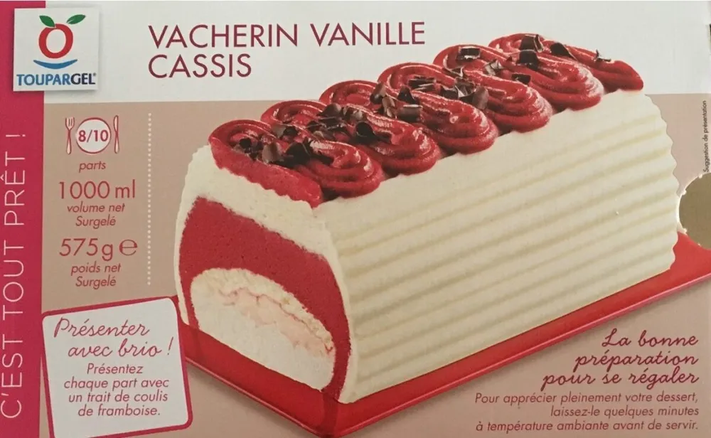Vacherin vanille cassis