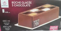 Bûche glacée 3 chocolats