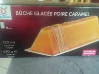 Bûche glacée poire caramel