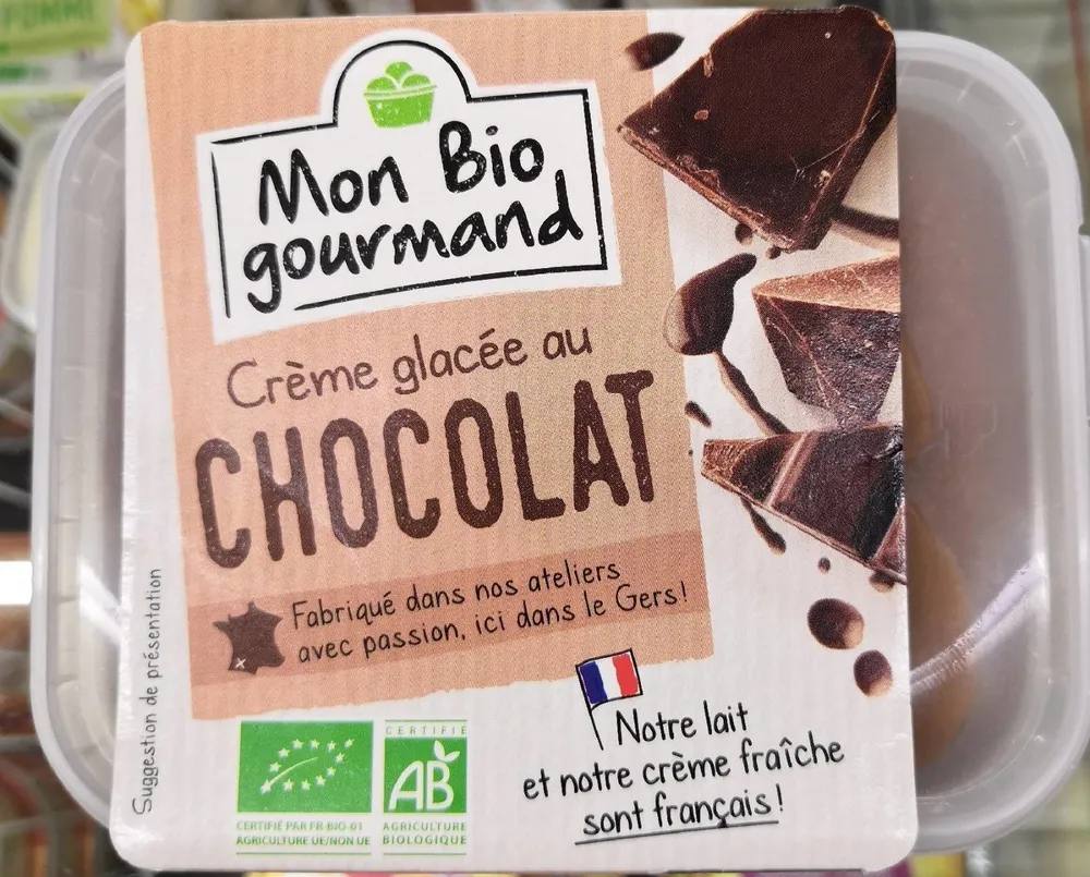 Crème glacée au chocolat