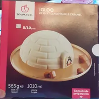 Igloo dessert glacé vanille caramel