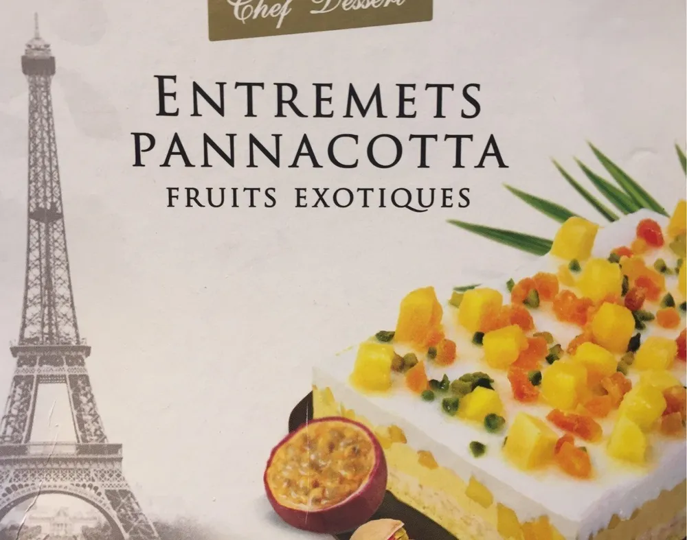 Entremets pannacotta