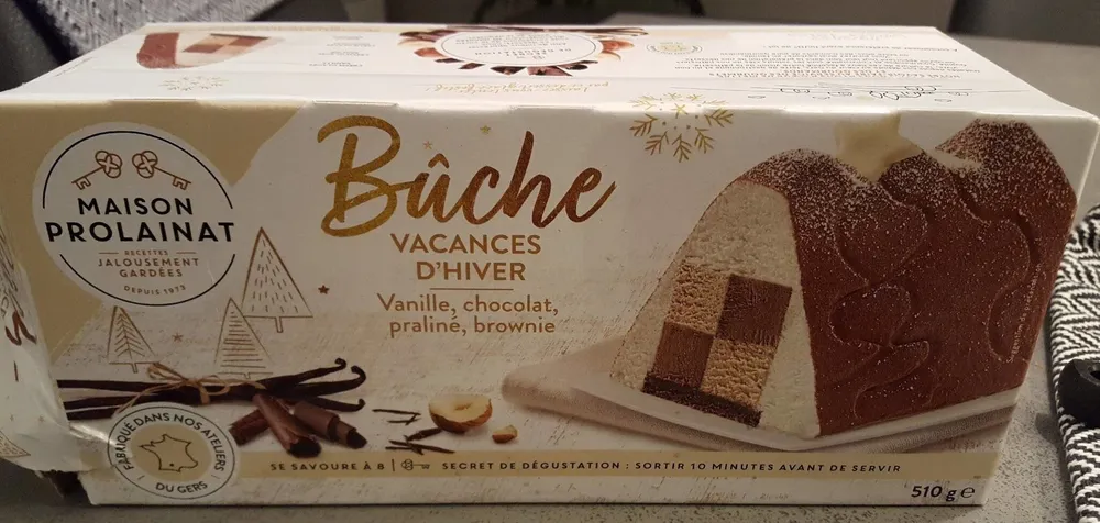 Bûche vacances d'hiver