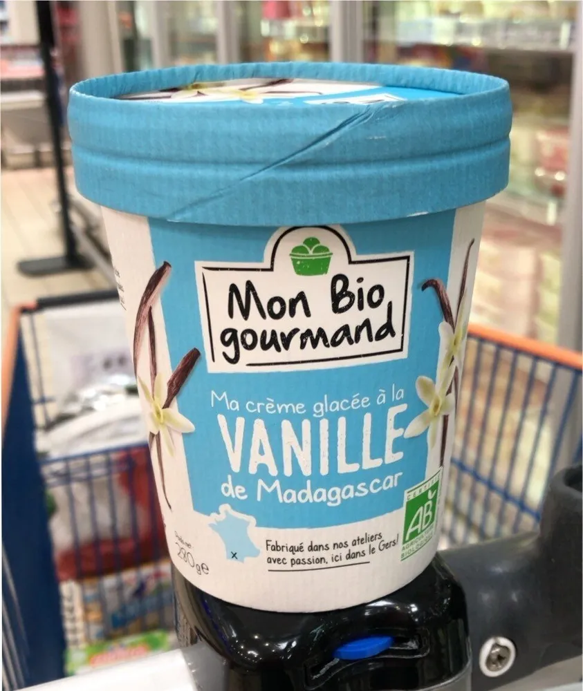 Créme glacée à la vanille de Madagascar