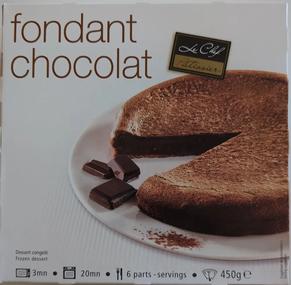 Gâteau fondant au chocolat
