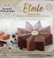 Etoile - Crème glacée caramel au beurre salé et chocolat
