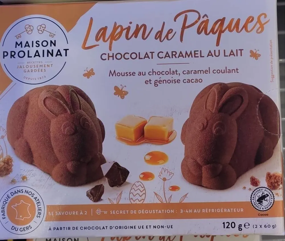 Lapin chocolat caramel