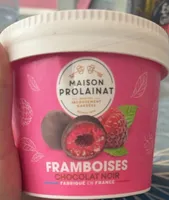 Framboises chocolat noir