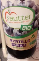 Myrtilles pur jus sauter bio