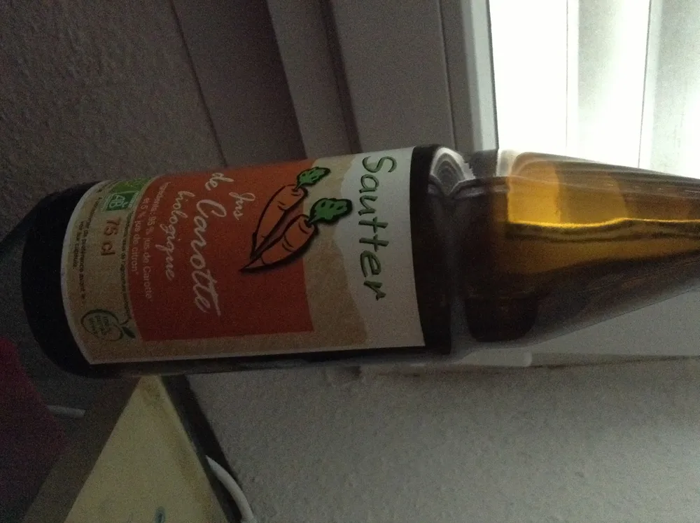 Jus de carotte biologique
