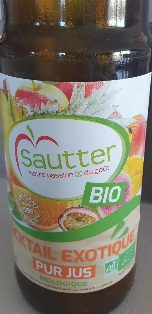 Cocktail exotique pur jus biologique