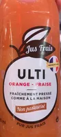 Jus orange fraise