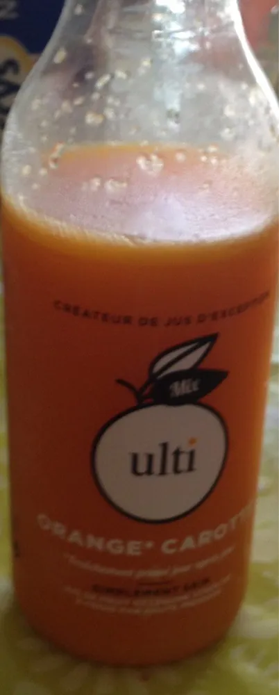 Jus orange carotte