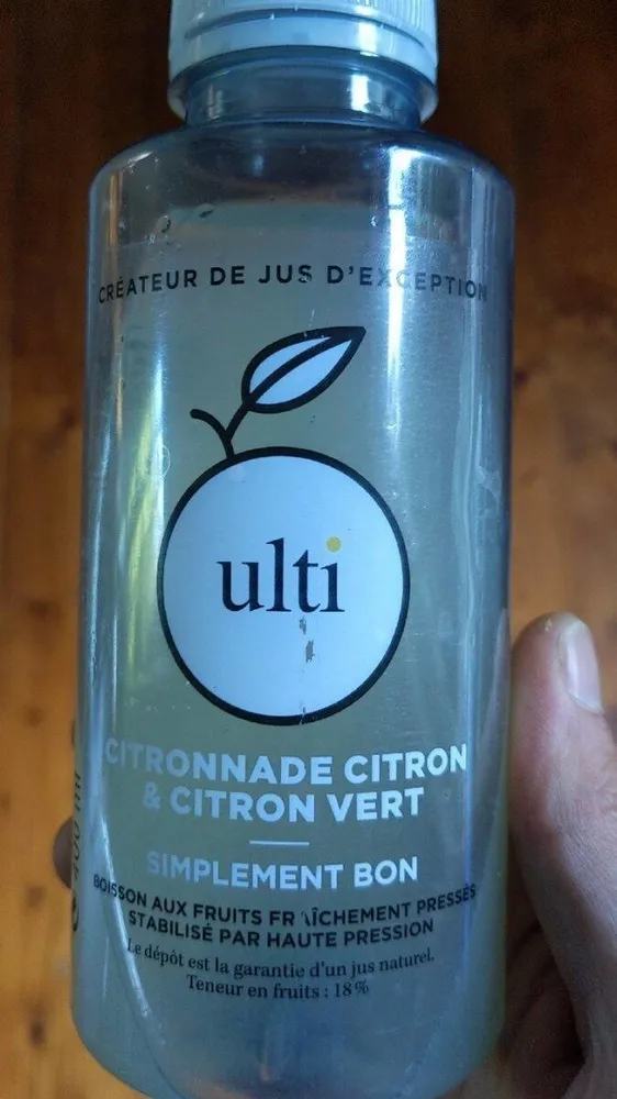 Citronnade citron et citron verty