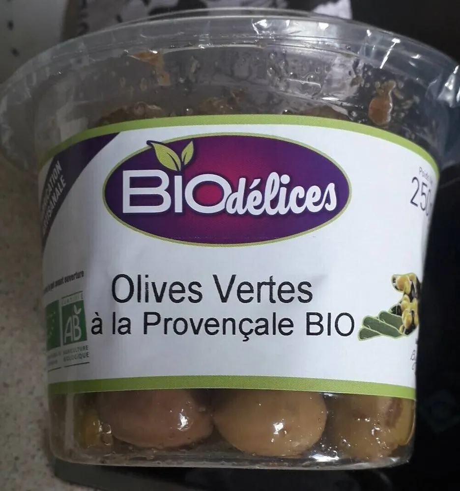 Olives vertes à la provençale bio