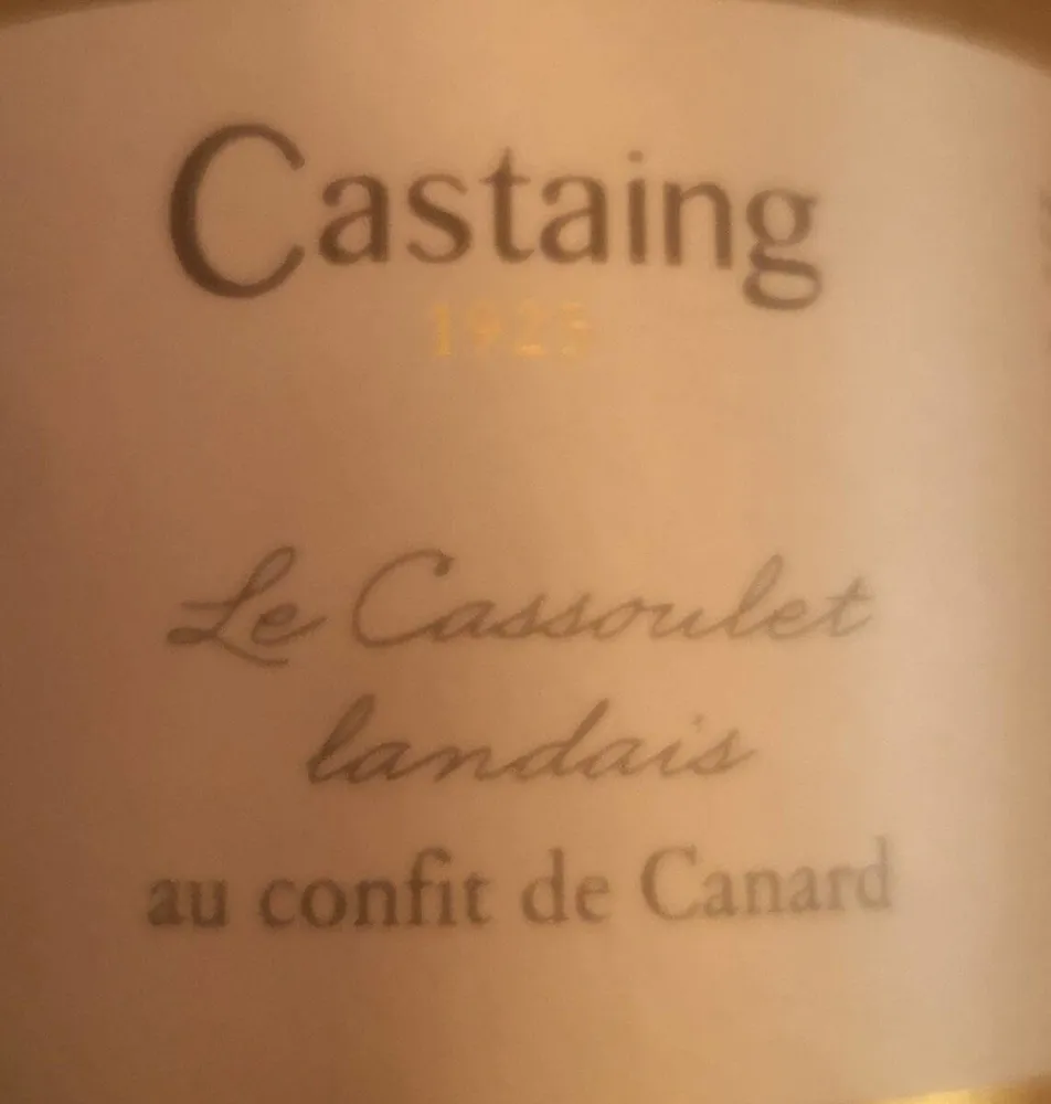 Le cassoulet landais au confit de canard