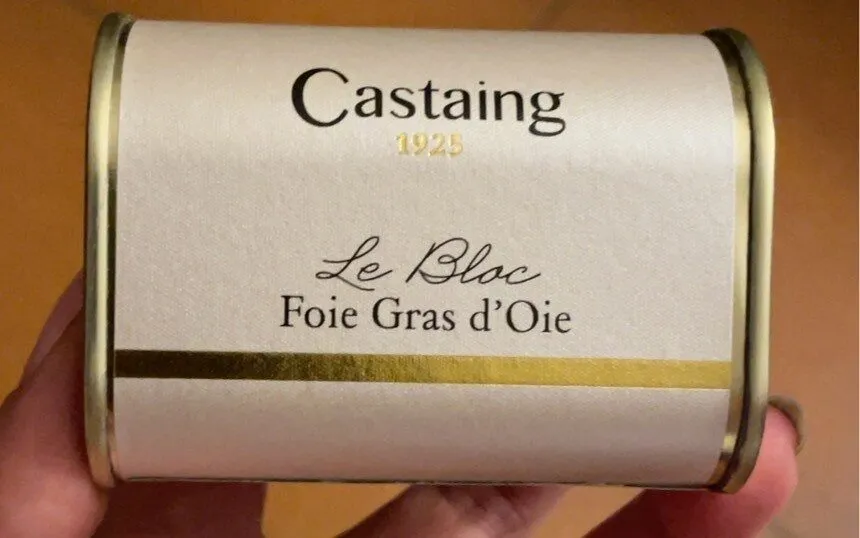 Block of goose foie gras