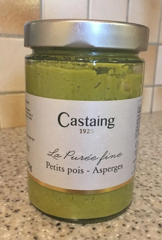 Puree fine petits pois asperges