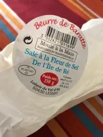 Beurre de baratte sale a la fleur de sel de l'Ile de Re