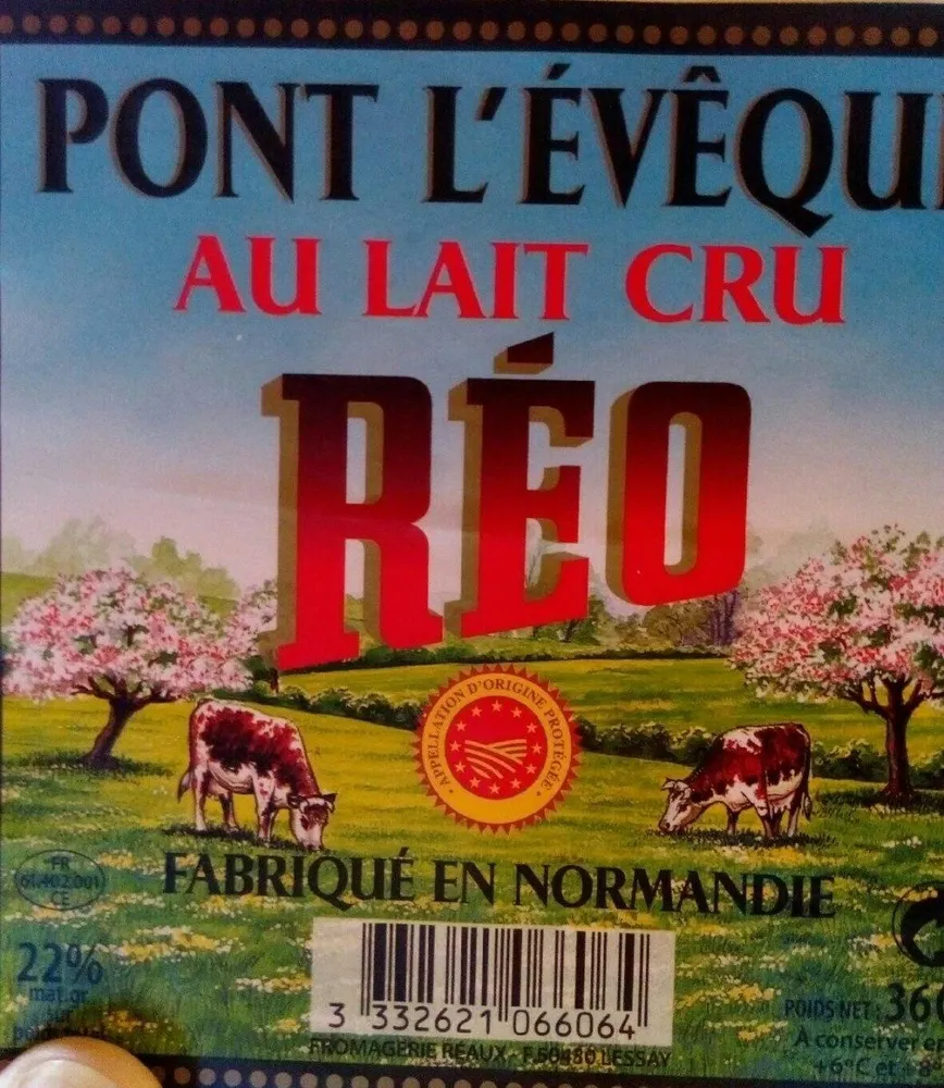 Pont l'Évêque au lait cru Réo
