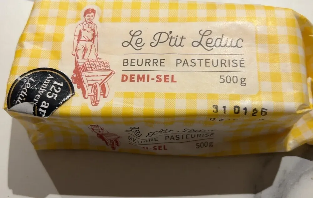 Beurre pasteurisé demi sel 500g