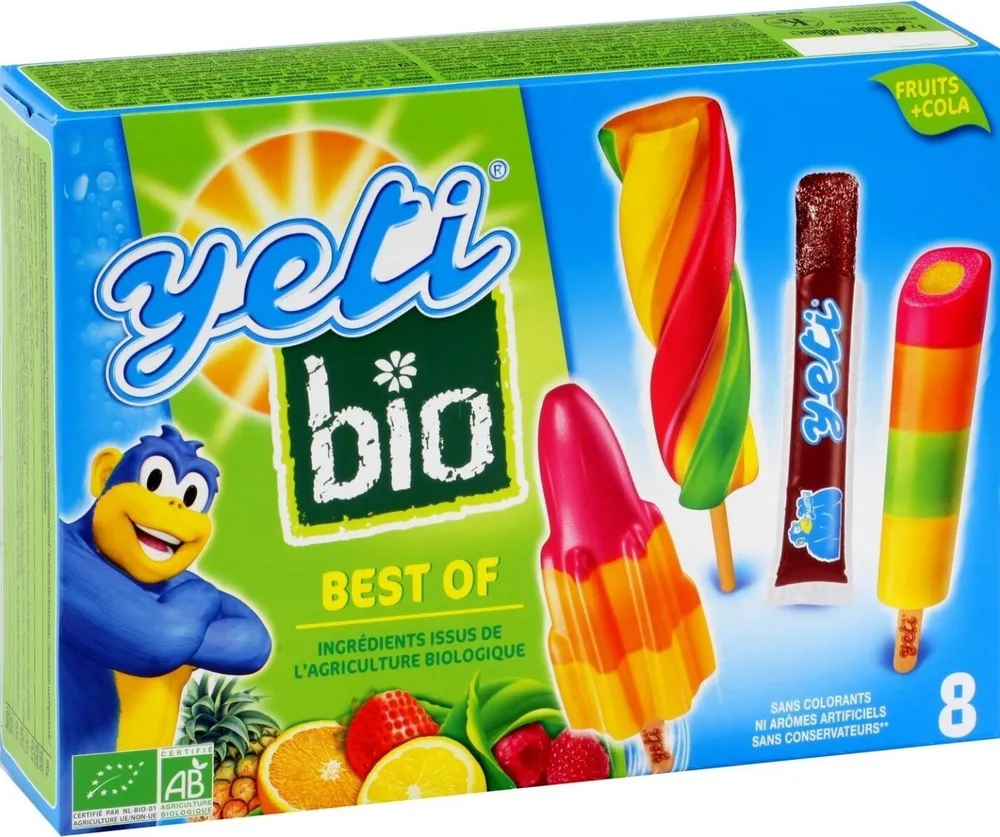 Bâtonnets glacés fruits + cola