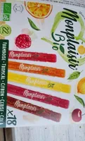 Sucettes rafraîchissantes de glace à l'eau  bio