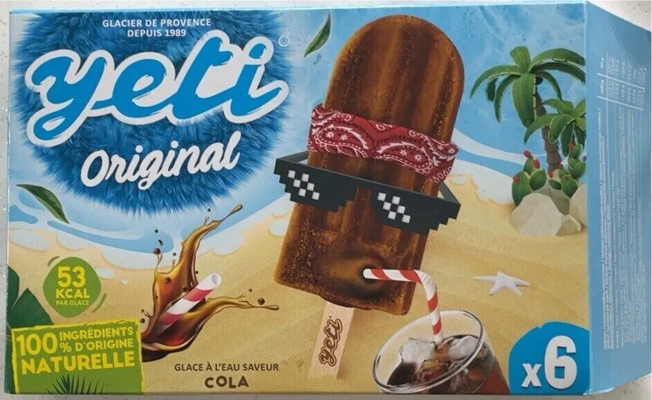 Glace a l’eau saveur cola