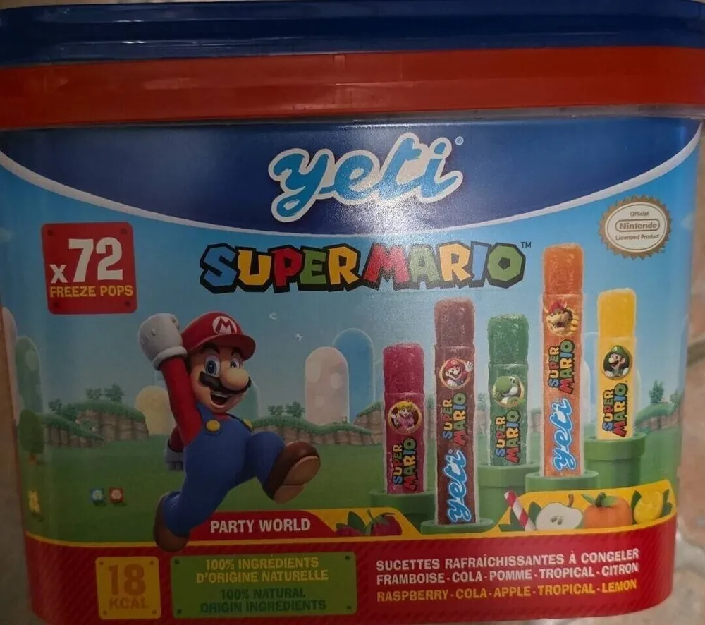 Sucettes rafraîchissantes Super Mario