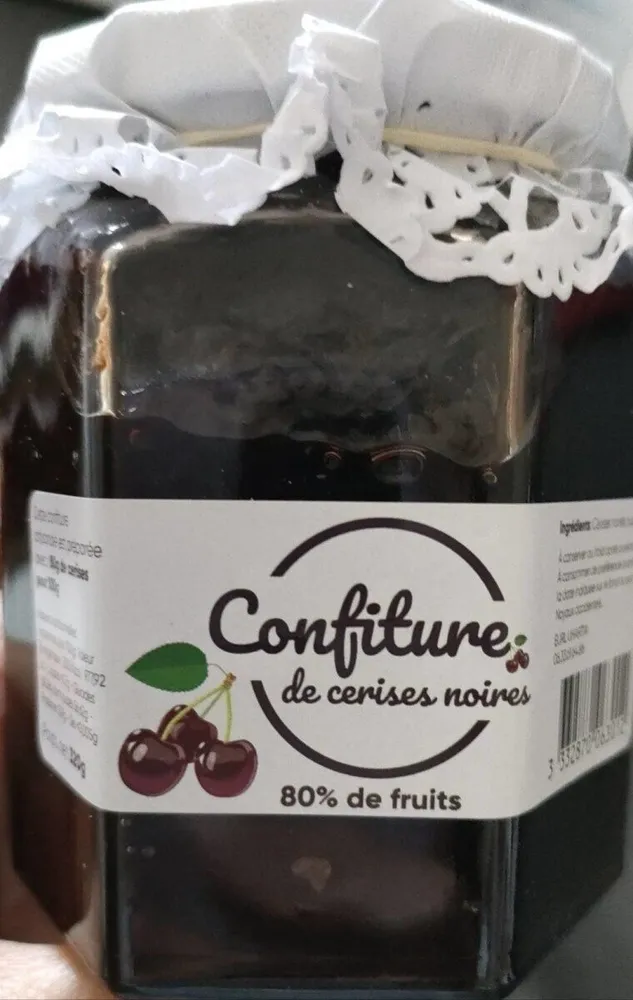 Confiture de cerises noires